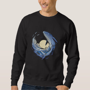 Sweatshirt Ocean Wave Whale Sea Animaux