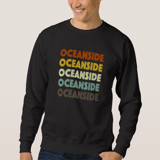 Sweatshirt Oceanside California American Ca Usa Hometown Resi (Devant)