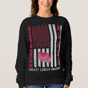 Sweatshirt Octobre Nous Portons Pink Breast Cancer Sensibilis