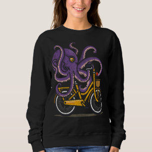 Sweatshirt Octopus Bicyclette Plongeur Cycliste Funny Biker D