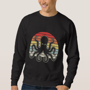 Sweatshirt Octopus rétro vintage Kraken Océan