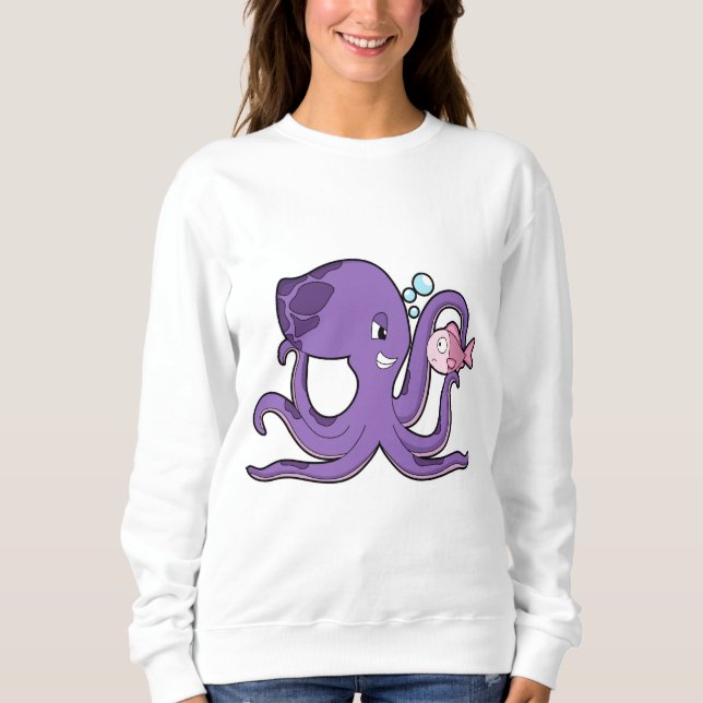 Sweatshirt Octopus with Fish (Devant)