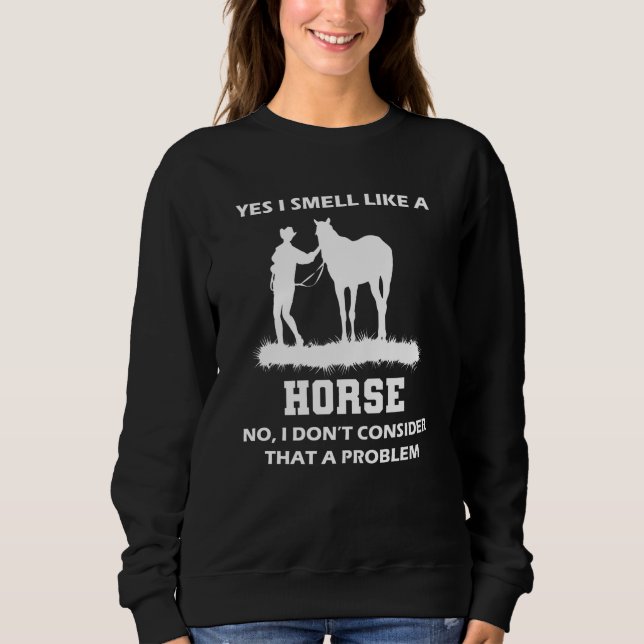 Sweatshirt Odeur de cheval (Devant)