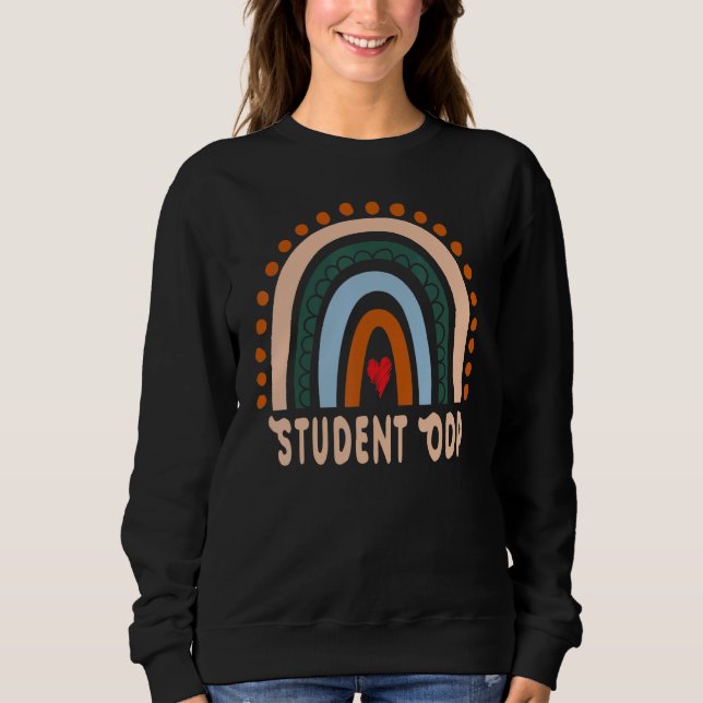 Sweatshirt Odp Étudiant Rainbow Appréciation mignonne Essenti (Devant)