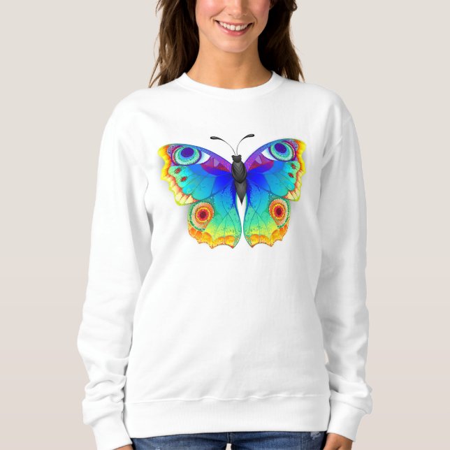 Sweatshirt Oeil de paon arc-en-ciel (Devant)