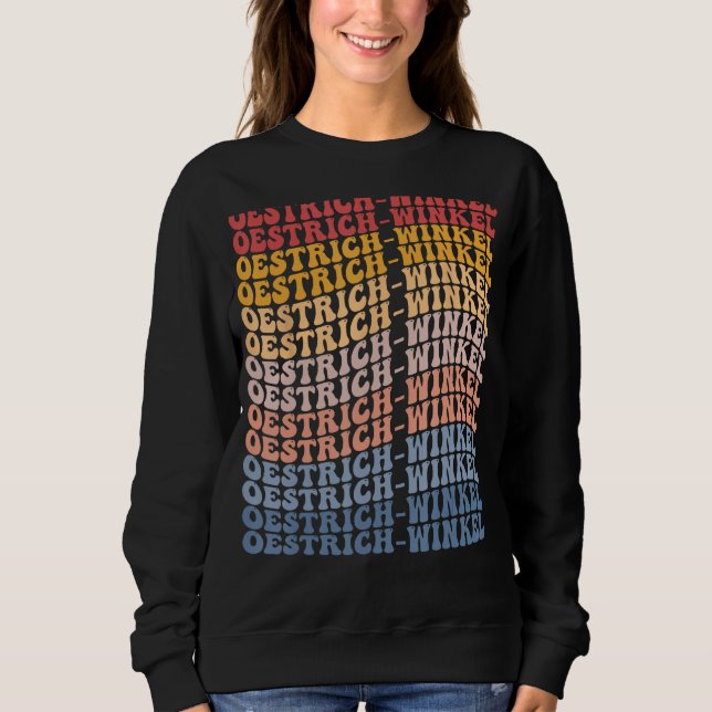 Sweatshirt Oestrich-Winkel City Rétro Super (Devant)