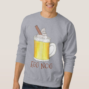 Sweatshirt Oeuf Nog Eggnog laide Noël Jours de Noël Chandail