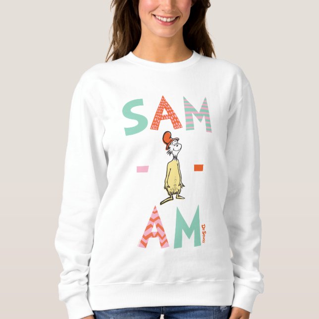 Sweatshirt Œufs verts et jambon | Sam-I-Am (Devant)