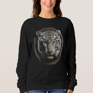 Sweatshirt Œuvre d'art du tigre blanc  Animal Tigre