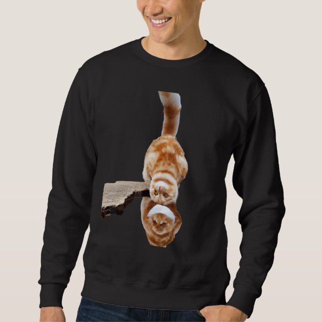 Sweatshirt OEuvre d'un chaton d'illusion de chat Freaky (Devant)