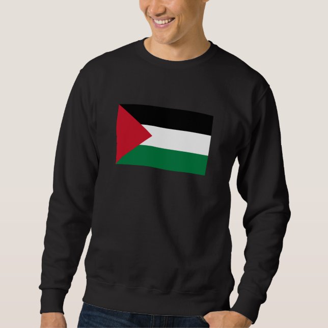 Sweatshirt officiellement le drapeau de l'État de Palestine (Devant)