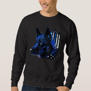 Sweatshirt Officier de chien de police K9 Drapeau américain p