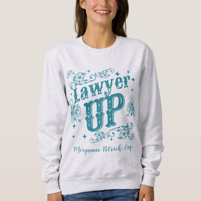 Sweatshirt Offre-cadeau de diplôme d'avocat sur mesure (Devant)