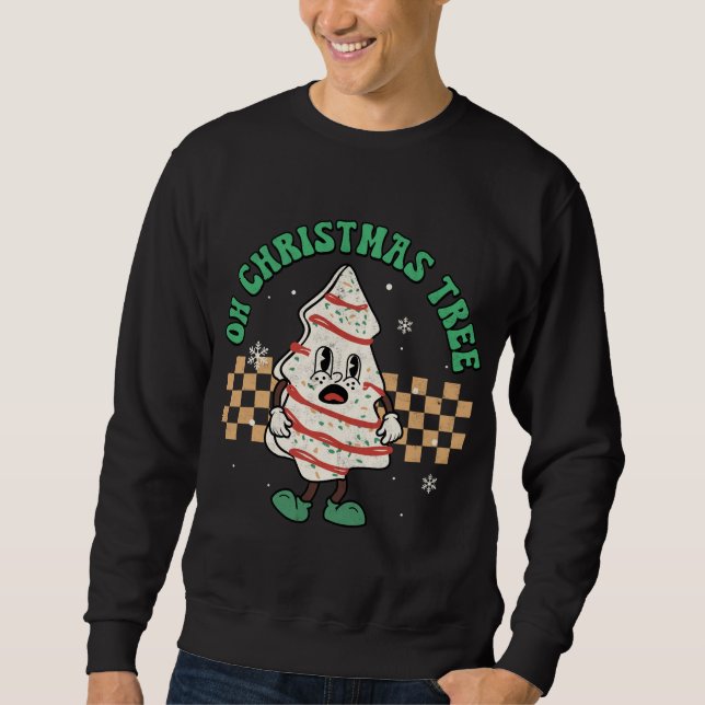 Sweatshirt Oh Christmas Tree Cakes Debbie Becky Jen Xmas Paja (Devant)