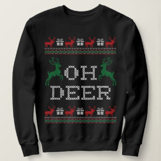 SWEATSHIRT OH DEER CHRISTMAS