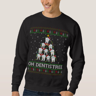 Sweatshirt Oh Dentistree Ugly Xmas Lumières Dentiste Chris