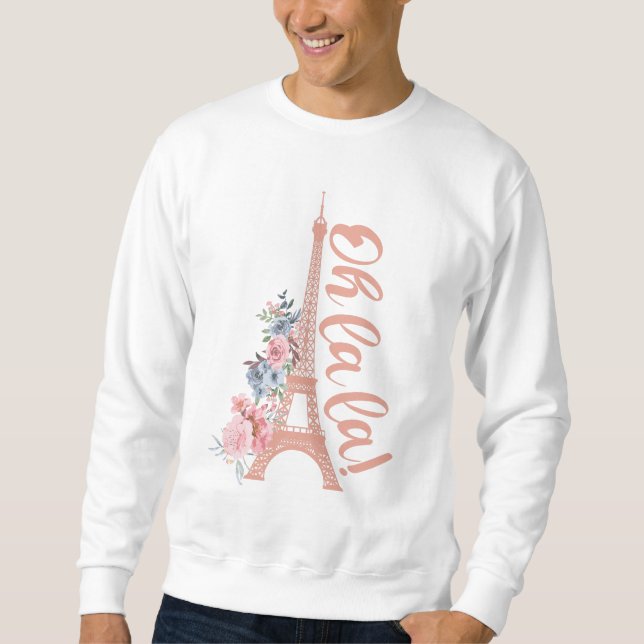 Sweatshirt Oh La La - Tour Eiffel Paris France (Devant)