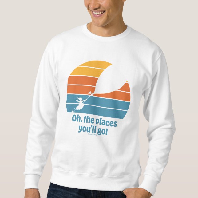 Sweatshirt Oh, les endroits où vous irez ! Coucher de soleil  (Devant)