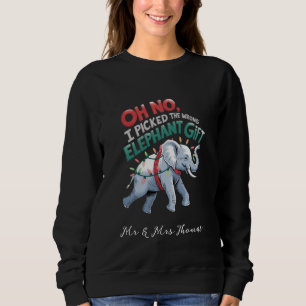 Sweatshirt Oh non, j'ai pris le mauvais cadeau d'éléphant drô