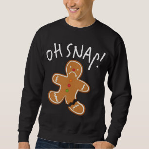 Sweatshirt Oh ! Pain d'épices Homme Cookie Funny Brossé Jambe