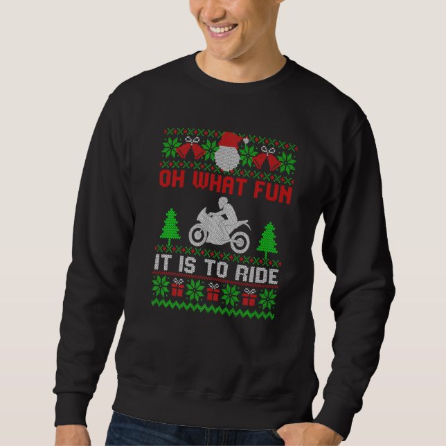 Sweatshirt Oh Quel Amusant C'Est De Circuler Motocyclette Lai (Devant)