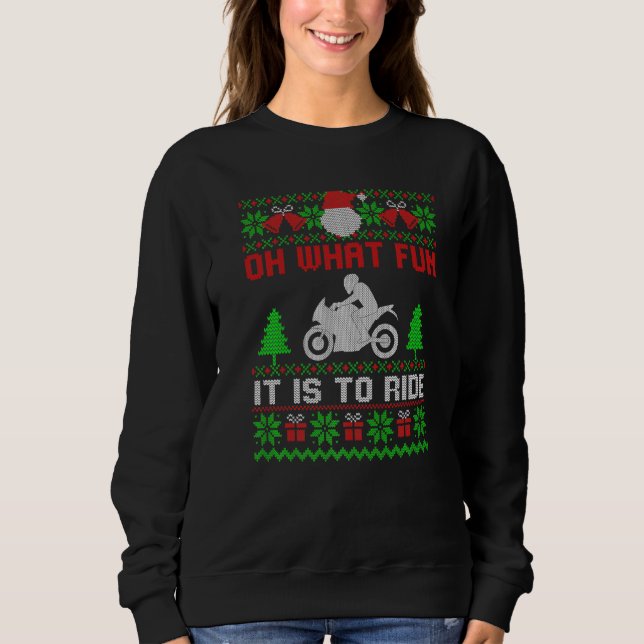 Sweatshirt Oh Quel Amusant C'Est De Circuler Motocyclette Lai (Devant)