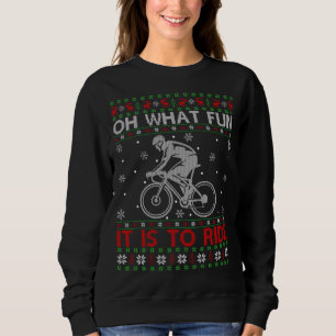 Sweatshirt Oh Quel Amusement C'Est De Faire Du Vélo Vilain Vi