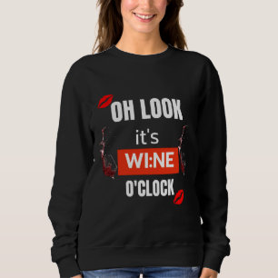Sweatshirt Oh Regarde C'Est Du Vin O Horloge 56