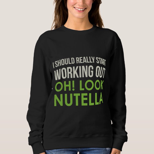 Sweatshirt Oh, regarde Nutella (Devant)