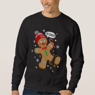 Sweatshirt Oh Snap Gingerbread Cookie Man Costume équipe de c