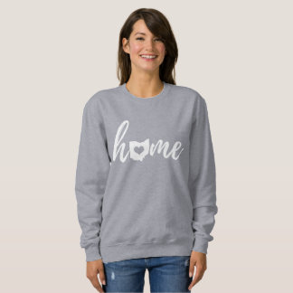 Sweatshirt Ohio Home Love Script State Heart