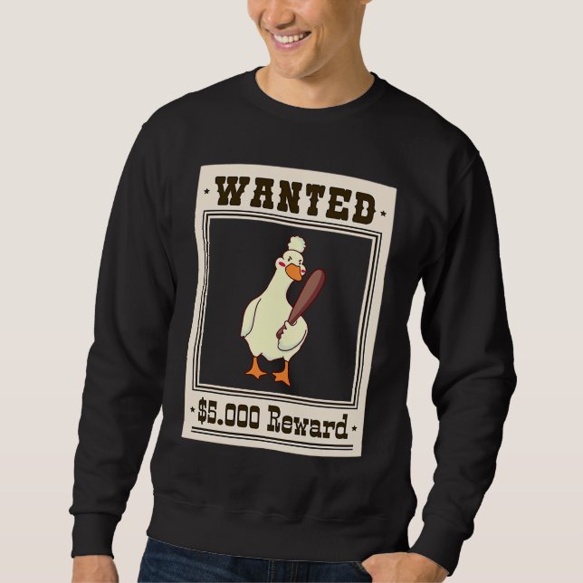 Sweatshirt Oie en colère (Devant)