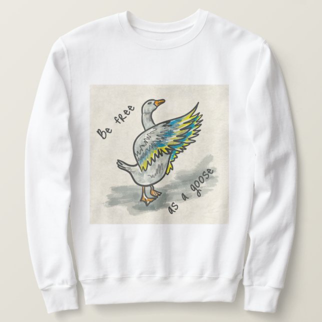 Sweatshirt Oie libre ukrainienne (Design devant)