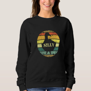 Sweatshirt Oie Silencieuse Drôle Mignonne Oiseau Amoureux