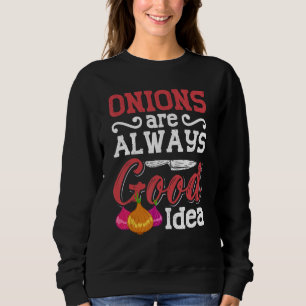 Sweatshirt Oignon Plants de graines d'oignons rouges marinés