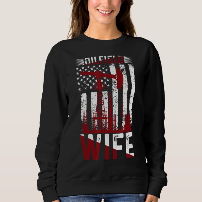 Sweatshirt Oilfield Worker Rig Roughneck Oilfield Femme (Devant)