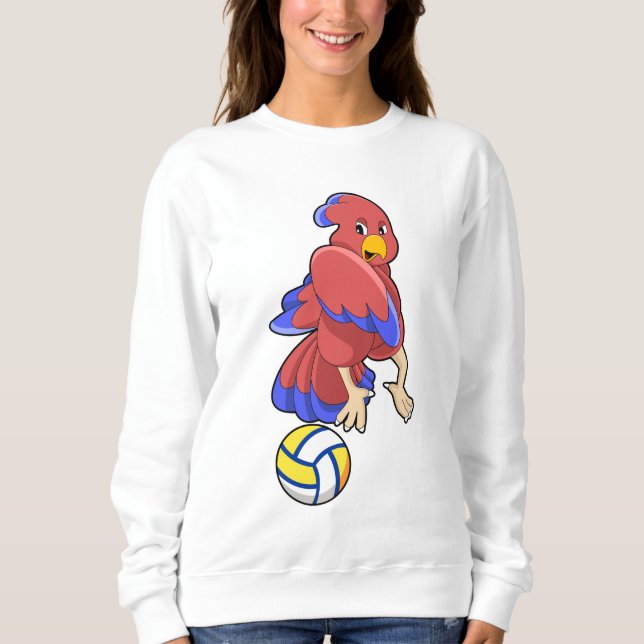 Sweatshirt Oiseau aux sports de volley-ball (Devant)