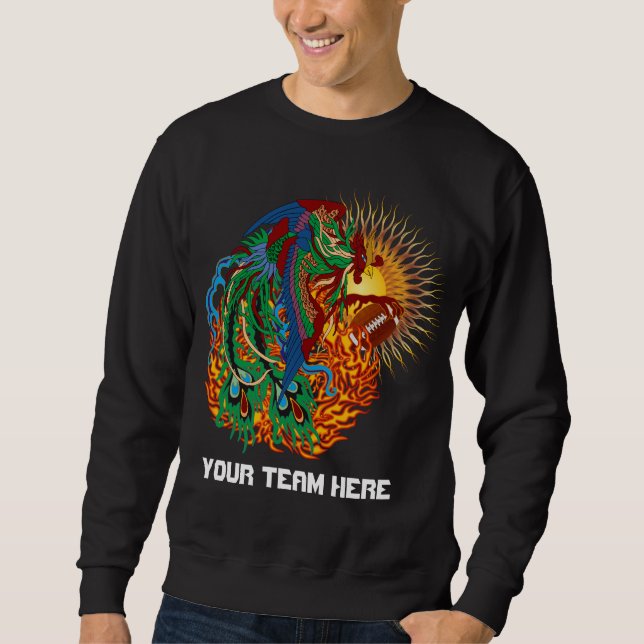 Sweatshirt Oiseau "hausse de Phoenix du football encore !" (Devant)