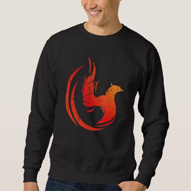 Sweatshirt Oiseau levant Phoenix Imaginaire mythique Fans d'o (Devant)