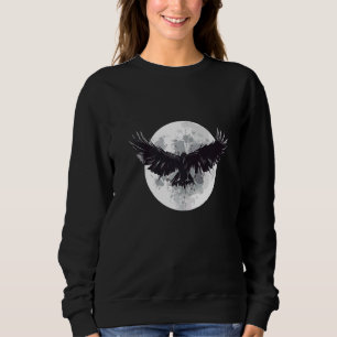 Sweatshirt Oiseau mystique Pleine lune mystique Corbeaux corb