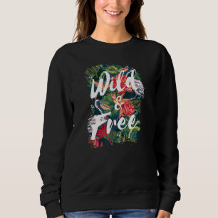 Sweatshirt Oiseau Pélican Sauvage Et Vintage En Perte Libre M