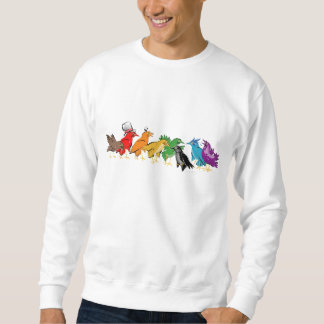 Sweatshirt Oiseaux colorés d'une plume
