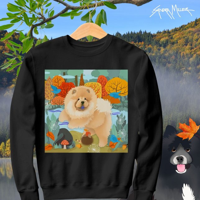 Sweatshirt OISEAUX DE BONHEUR HAPPINESS Chow DARK styles chem (Créateur téléchargé)