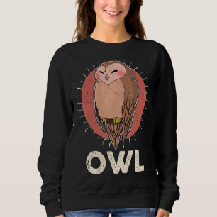 Sweatshirt Oiseaux de hibou Ornithologue Biologie Biologiste 