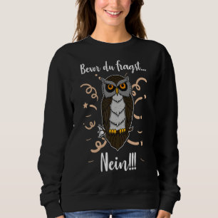 Sweatshirt Oiseaux de hibou Ornithologue Biologie Biologiste