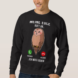 Sweatshirt Oiseaux de hibou Ornithologue Biologie Biologiste