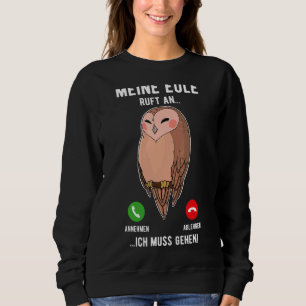 Sweatshirt Oiseaux de hibou Ornithologue Biologie Biologiste