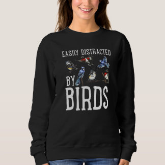 Sweatshirt Oiseaux Observation D'Oiseaux Facilement Distrait