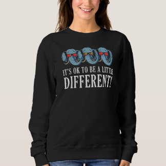 Sweatshirt Ok Be Different Elephant Sensibilisation sur l'aut