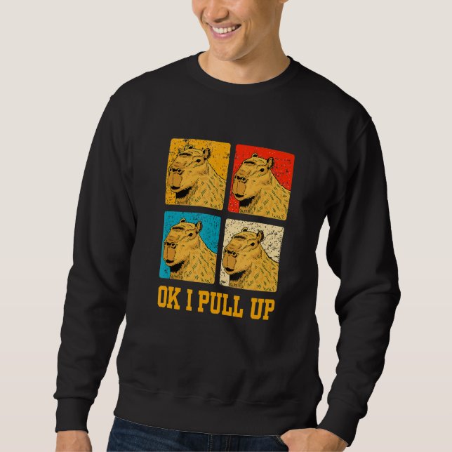 Sweatshirt Ok, J'Ai Retiré Capybara (Devant)